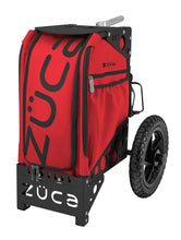 Load image into Gallery viewer, Zuca Disc Golf Cart / Infrared / Black