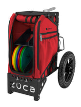Load image into Gallery viewer, Zuca Disc Golf Cart / Infrared / Black